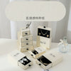 Wholesale Jewelry Packaging Box Earth White Light Luxury Paper Cardboard Jewelry Drawer Storage