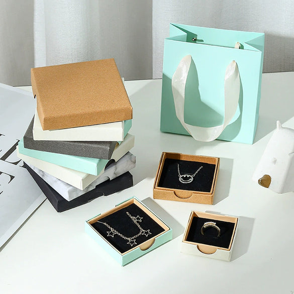 Wholesale Jewelry Packaging Box For Earrings Ring Bracelet Necklace Made Of Paper And Cardboard