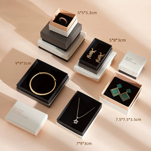 Wholesale Jewelry Packaging Box Heaven And Earth Cover Made Of Paper And Cardboard For Rings Earrings Bracelets Necklaces