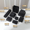 Wholesale Jewelry Packaging Box In Black Cowhide And Paper Cardboard Material