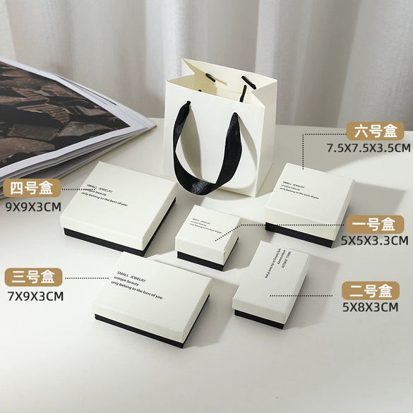 Wholesale Jewelry Packaging Box Made Of Paper And Cardboard For Earrings Necklace And Ring With Heaven And Earth Cover Design