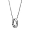 Wholesale Jewelry Pearl Chain Titanium Steel Pendant Necklace With Letters Numbers Text Electroplated For Men