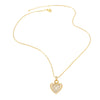 Wholesale Jewelry Pearl Cross Heart Copper Geometric Box Chain Necklace With Electroplating