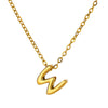 Wholesale Jewelry Pendant Necklace Copper 18K Gold Electroplated 3D Bubble Letter Minimalist Style
