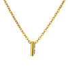 Wholesale Jewelry Pendant Necklace Copper 18K Gold Electroplated 3D Bubble Letter Minimalist Style