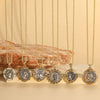Wholesale Jewelry Personality Geometric Copper Mixed Gemstone Inlay Electroplating Pendant Clavicle Chain
