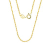 Wholesale Jewelry Plain Geometric 925 Sterling Silver Electroplated Calendered Chain Necklace Unisex