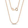 Wholesale Jewelry Plain Geometric 925 Sterling Silver Electroplated Calendered Chain Necklace Unisex
