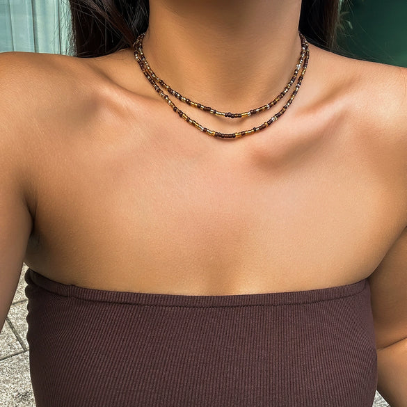 Wholesale Jewelry Plastic Resin Alloy Handmade Beach Ocean Style Animals Zodiac Starfish Shell Beaded Clavicle Necklace For Women