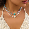 Wholesale Jewelry Plastic Resin Alloy Handmade Beach Ocean Style Animals Zodiac Starfish Shell Beaded Clavicle Necklace For Women
