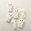 Wholesale Jewelry Plush Bear Resin Pendant Handmade Accessories Spray Velvet