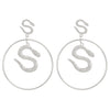 Wholesale Jewelry Punk Style Alloy Snake Earrings With Electroplating