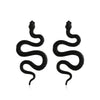 Wholesale Jewelry Punk Style Alloy Snake Earrings With Electroplating
