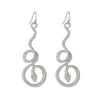 Wholesale Jewelry Punk Style Alloy Snake Earrings With Electroplating