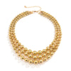 Wholesale Jewelry Punk Style Geometric Ccb Bead Ball Chain Clavicle Necklace For Women
