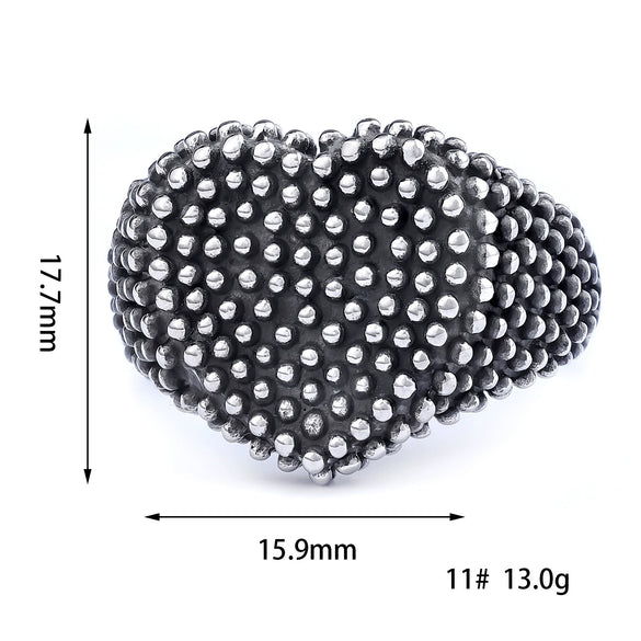 Wholesale Jewelry Punk Style Skull Stainless Steel Apply Oil