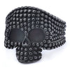 Wholesale Jewelry Punk Style Skull Stainless Steel Apply Oil