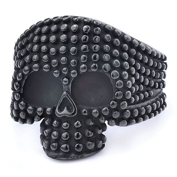 Wholesale Jewelry Punk Style Skull Stainless Steel Apply Oil