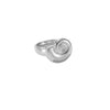 Wholesale Jewelry Punk Style Snail Design Copper Ring With Platinum And 18K Gold Electroplating For Women
