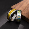 Wholesale Jewelry Punk Style Stainless Steel Skull Hand Geometric Dripping Oil Ornaments Ring
