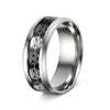 Wholesale Jewelry Punk Style Stainless Steel Skull Hand Geometric Dripping Oil Ornaments Ring