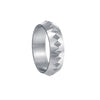 Wholesale Jewelry Punk Style Titanium Steel Selfdefense Ring With Geometric Design And Electroplating For Men And Women