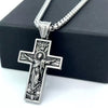 Wholesale Jewelry Pure Tin Stainless Steel Cross Pendant Necklace With Geometric Style And Polishing Treatment