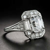 Wholesale Jewelry Rectangular Zircon Copper Ring For Women With Geometric Style