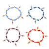 Wholesale Jewelry Resin Geometric Round Bead And Palm Pendant Bracelet Electroplated Unisex