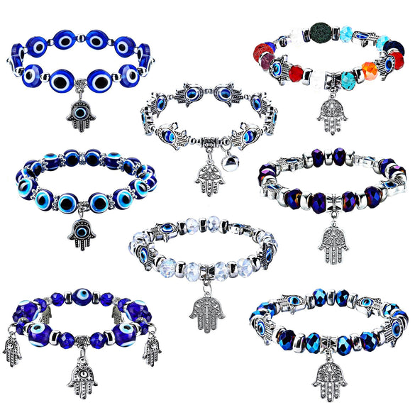 Wholesale Jewelry Resin Geometric Round Bead And Palm Pendant Bracelet Electroplated Unisex