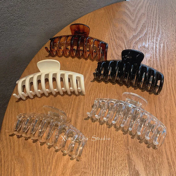 Wholesale Jewelry Resin Glossy Transparent Retro Catch Clip Gooddiy