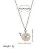 Wholesale Jewelry Retro Animal Zodiac Style Copper Titanium Steel Clown Fish Goldfish Pendant Necklace With Electroplating