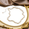 Wholesale Jewelry Retro Baroque Style Geometric Freshwater Pearl Necklace And Bracelet For Women