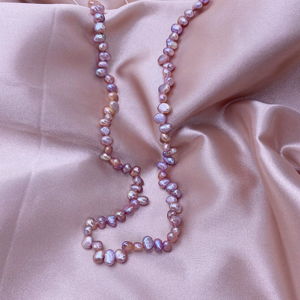 Wholesale Jewelry Retro Baroque Style Geometric Freshwater Pearl Necklace And Bracelet For Women