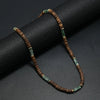Wholesale Jewelry Retro Bohemian Style Coconut Shell Wooden Beads Natural Stone U Shape Necklace Unisex