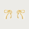 Wholesale Jewelry Retro Bow Copper Gold Plated Earrings