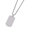 Wholesale Jewelry Retro Classic Style Geometric Customization Laser Engraving 201 Stainless Steel Plating Pendant Necklace Chain-Free