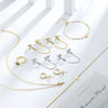 Wholesale Jewelry Retro Copper 14K Gold Plated Cross Earrings For Women