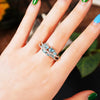 Wholesale Jewelry Retro Creative Doublelayer Geometric Copper Ring Xshaped With Zircon For Women