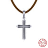Wholesale Jewelry Retro Cross Silver 225 Electroplated Geometric Chain Men's Hip Hop Style