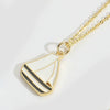 Wholesale Jewelry Retro Cute Geometric Copper Mixed Gemstone Setting Electroplated Pendant Clavicle Chain Necklace For Women