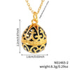 Wholesale Jewelry Retro Elegant Copper Water Drop Egg Pendant Necklace With Electroplating Oil Dripping