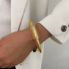 Wholesale Jewelry Retro Exaggerated Irregular Pleated Alloy Bracelet With Electroplating