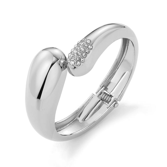 Wholesale Jewelry Retro Exaggerated Irregular Pleated Alloy Bracelet With Electroplating