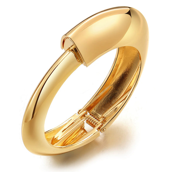 Wholesale Jewelry Retro Exaggerated Irregular Pleated Alloy Bracelet With Electroplating