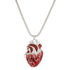 Wholesale Jewelry Retro Fashion Beating Heart Pendant Alloy Necklace With Electroplating