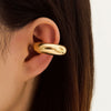 Wholesale Jewelry Retro Fashion Drop Shaped Plastic And Resin Electroplated Ear Bone Clips For Women