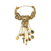 Wholesale Jewelry Retro Fashion Geometric Alloy Pendant Snake Bone Chain Electroplated Women's Necklace
