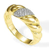 Wholesale Jewelry Retro Fashion Geometric Copper Ring With Micropaved Design