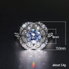 Wholesale Jewelry Retro Flowers Zircon Copper Women's Ring